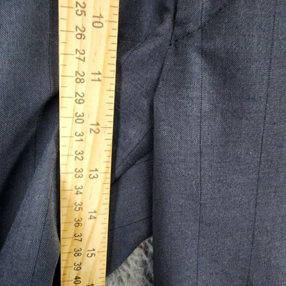 Gianelli Uomo 2 Piece Suit Mens 44L 36x30 Blue Double Breasted Jacket Pants Set - Picture 11 of 16